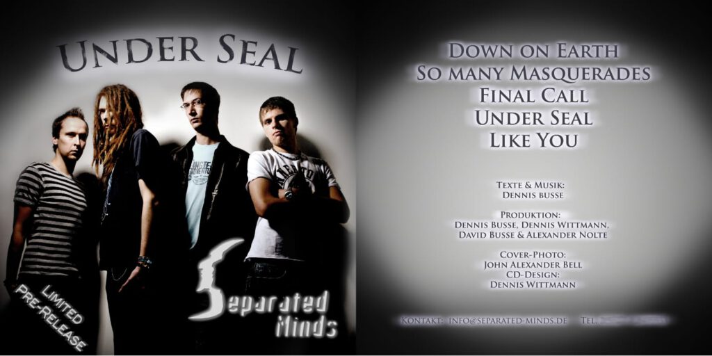 CD cover Under Seal EP